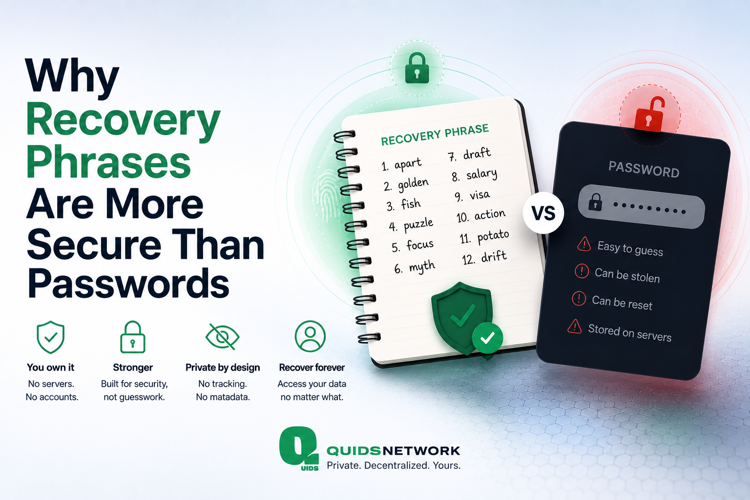 Why Recovery Phrases Are More Secure Than Passwords